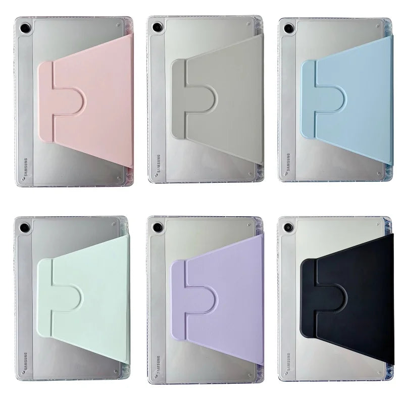 For Samsung Tab S7 S8 S9 11 FE 10.9 S10 Plus 12.4 inch Case Magnetic Smart Cover For Tab A9 Plus 11" Left Pencil Holder Funda