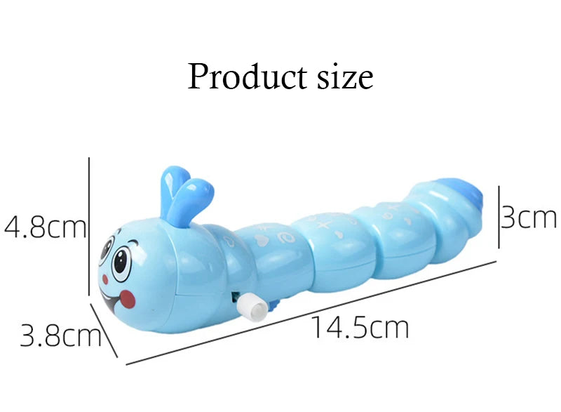 1 Piece Caterpillar Clockwork Cute Cartoon Animals Wind Up Toys for Children Caterpillar Shape Crawling Toy Baby Gift for Kids