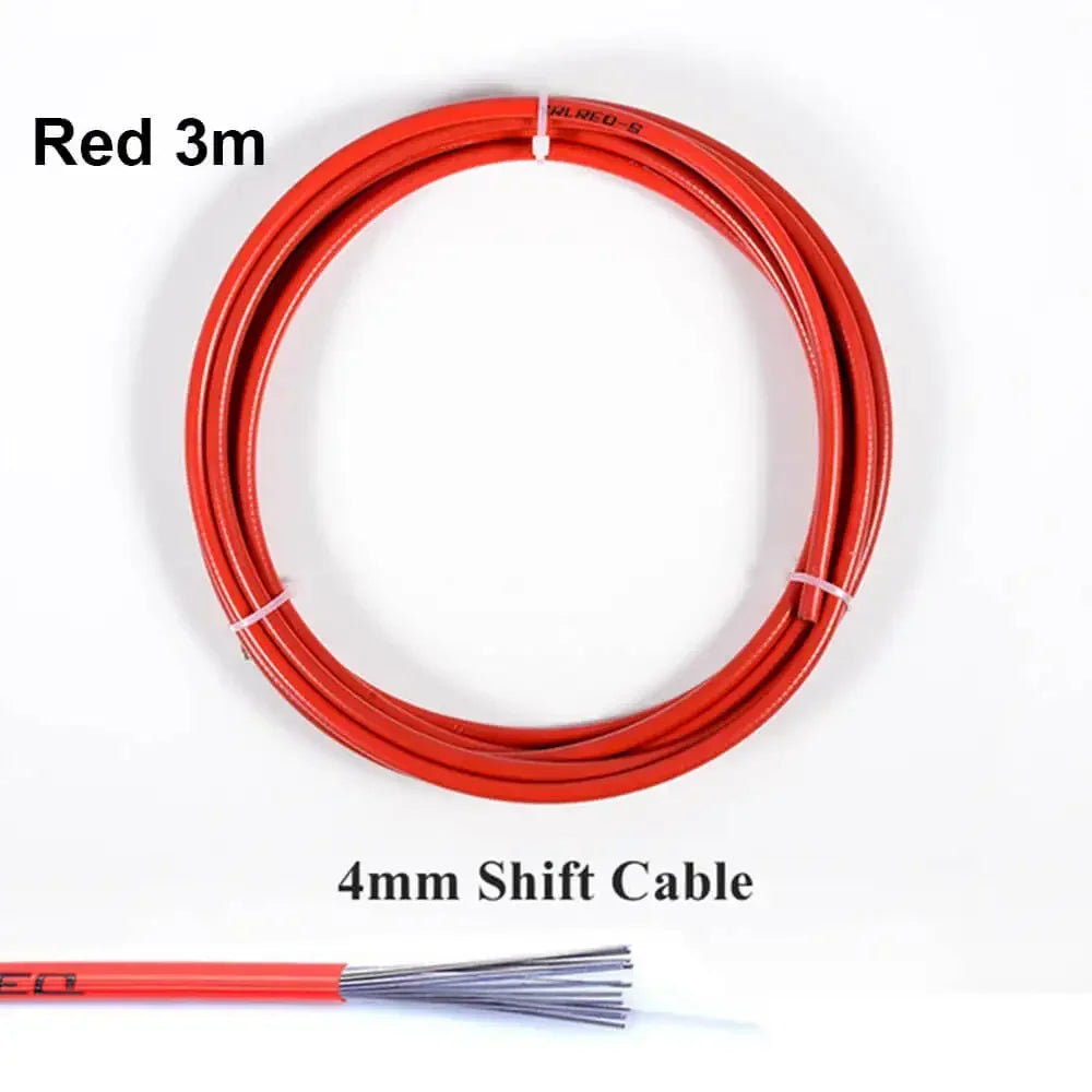 3m 4mm/5mm Bicycle Brake Cables Line Pipe Bike Shifters Derailleur Cable MTB Road Bike Shift Cable Wire Pipe High quality 6Color