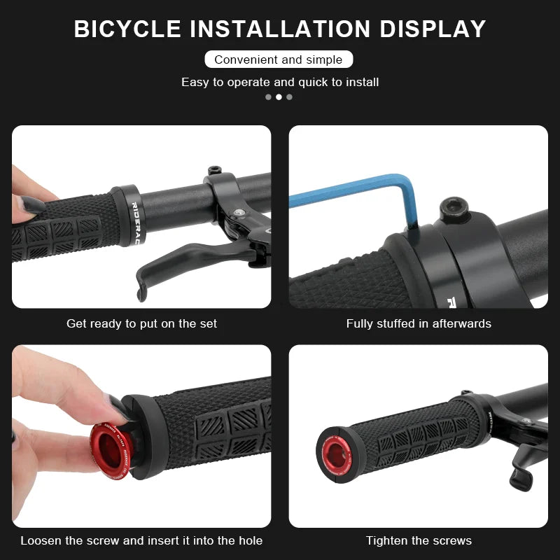1 Pair Bike Handlebar End Plugs Aluminum Alloy Mountain Road Bicycle Handlebar End Cap Multi-color Cycling Handlebar Accessories