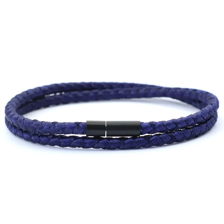 2025 New Simple Style Keel Rope Bracelet For Men Bilayer Wrap Braslet Bangle Homme Nautical Braclet Gifts For Him Pulseria Joias