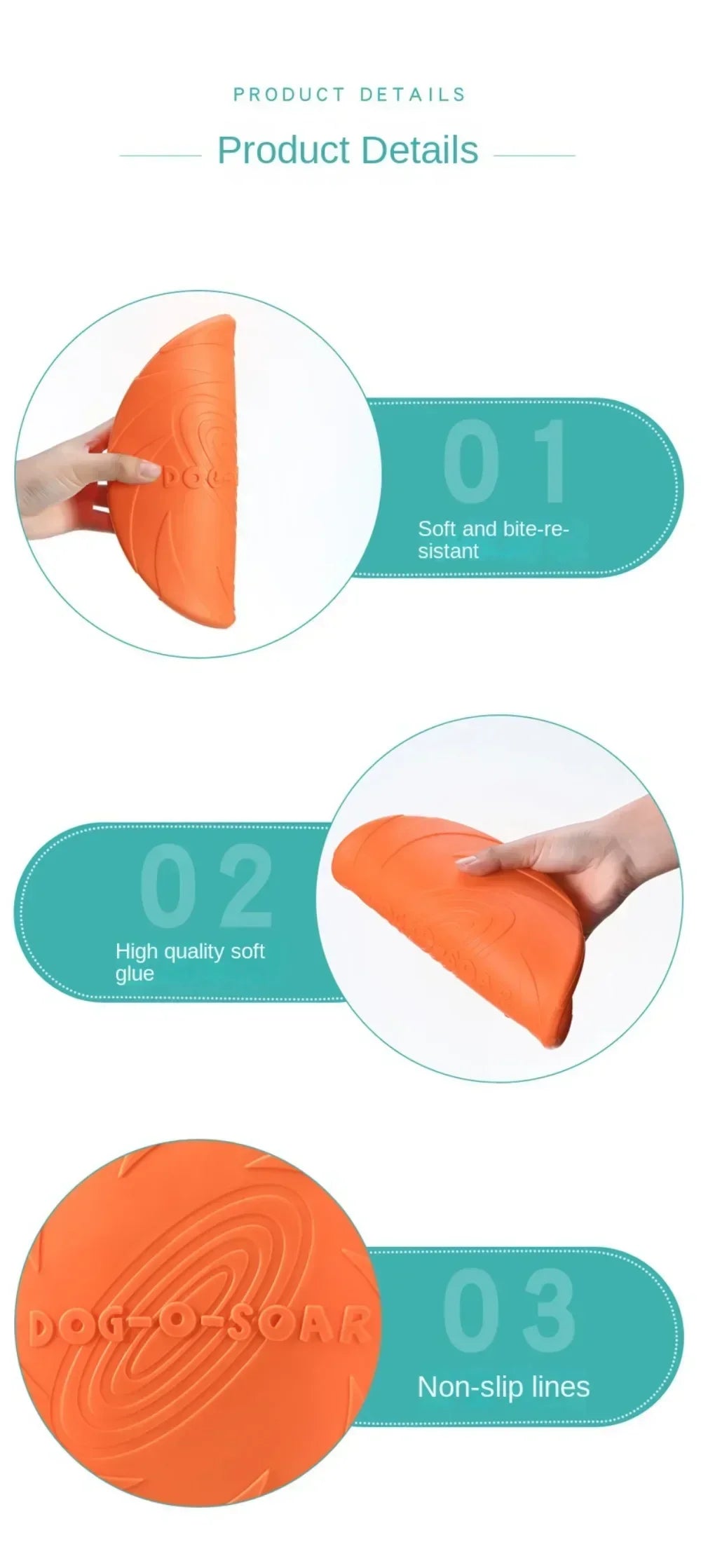 Multicolor Frisbeed Dog Toy Fashion Pet Dog Silicone Game Flying Discs Trainning Interactive Toys Pet Supplies Flying Disc