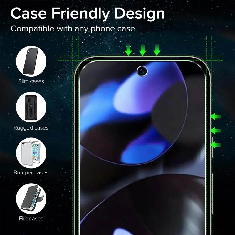 Fingerprint unlock Glass for Pixel 9 Pro 8A 9A 7 6A 7A 8 Pro Screen Protector Pixel 9 Pro XL Tempered Glass for Google Pixel 9