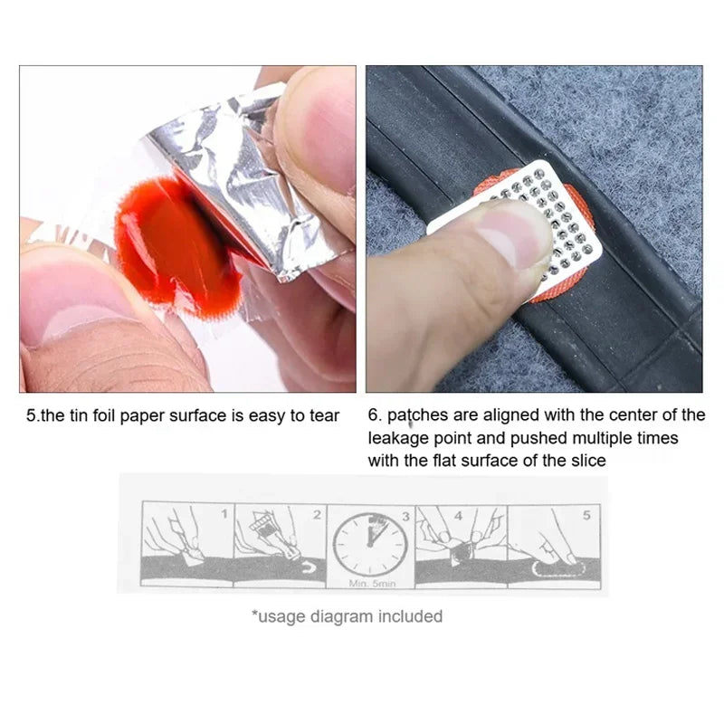 Bicycle tire repair kit 15pcs Cycling Inner Tube Puncture Patch Kits with repair patch Glue tire repair Bicycle accessories