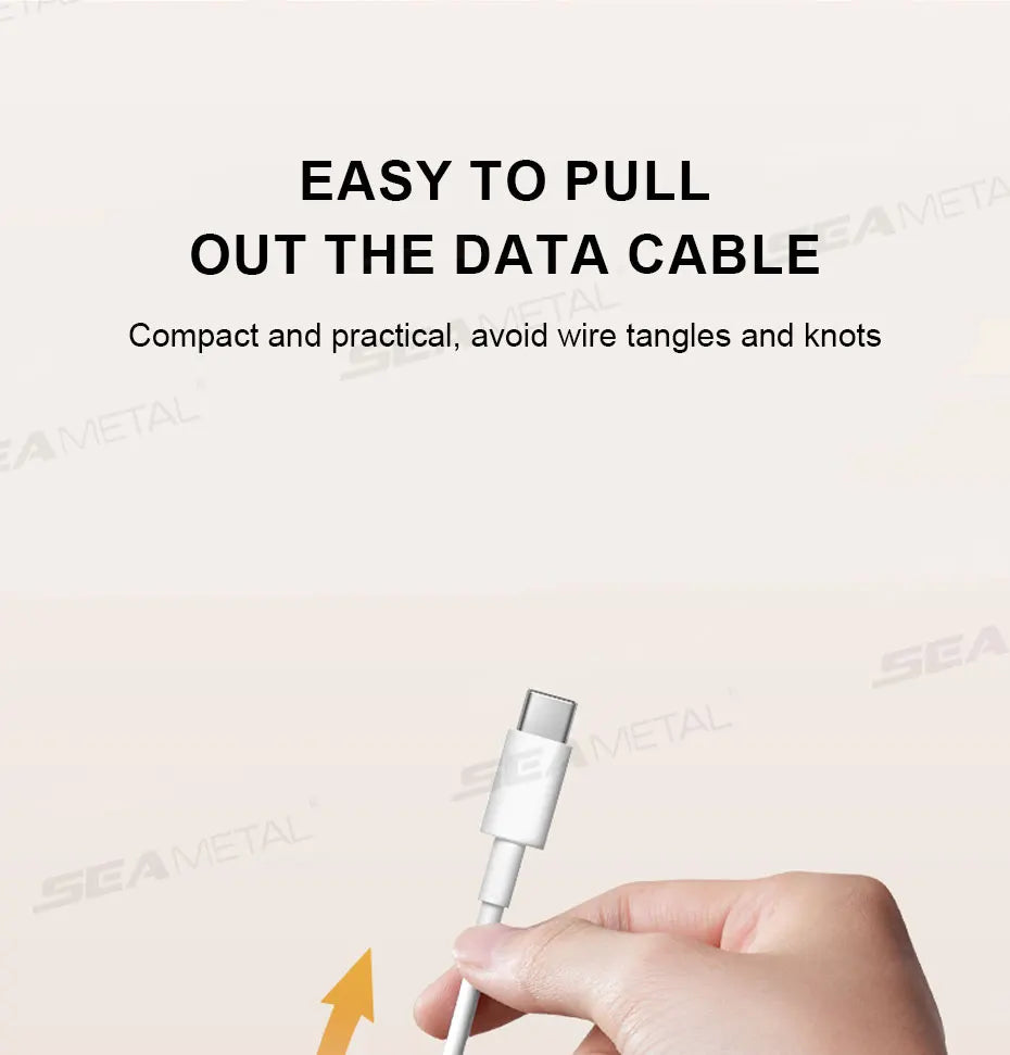 SEAMETAL 10Pcs Magnetic Cable Holder Self Adhesive Cord Clip Smooth Pulling Charging Cable Keeper Wire Clip for Car/Home/Office
