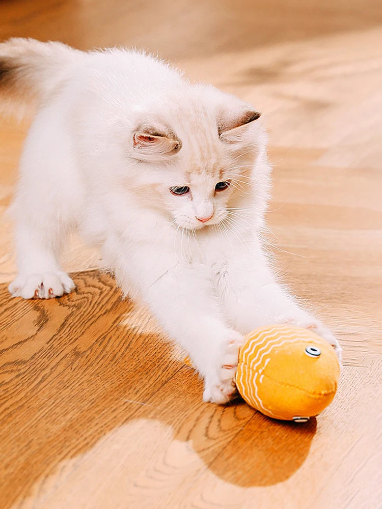 1PC Fun Cat Sackcloth Fish Toy High With Catnip Fish Pet Cat Gnawing Inside The Toy Room