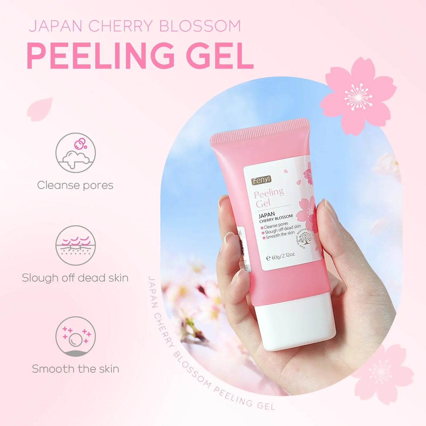 LAIKOU Face Deep Cleaning Exfoliating Gel Skin Care Whitening Moisturizer Repair Facial Scrub Skin Care 60g