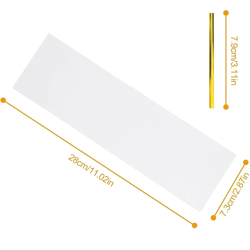 50/100pcs Clear Long Candy Treat Bag Cellophane Cookie Lollipop Plastic Bag Food Gift Packaging Wedding Birthday Decor Supplies