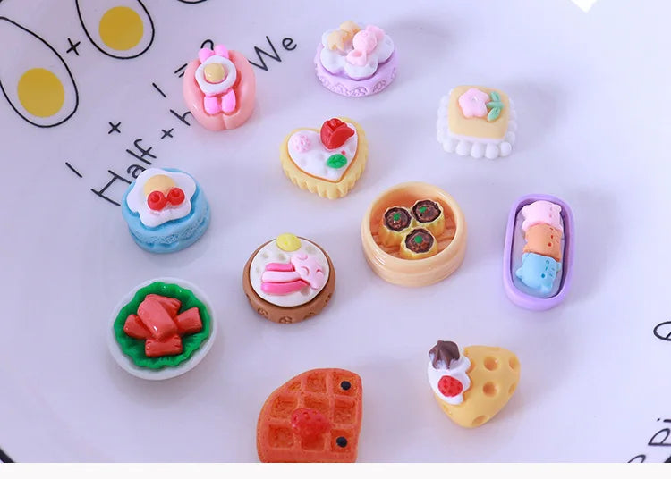 10-20PCS kids Miniature Dollhouse Food Supermarket Mini Snack Simulation Doll Kitchen Accessories Toys