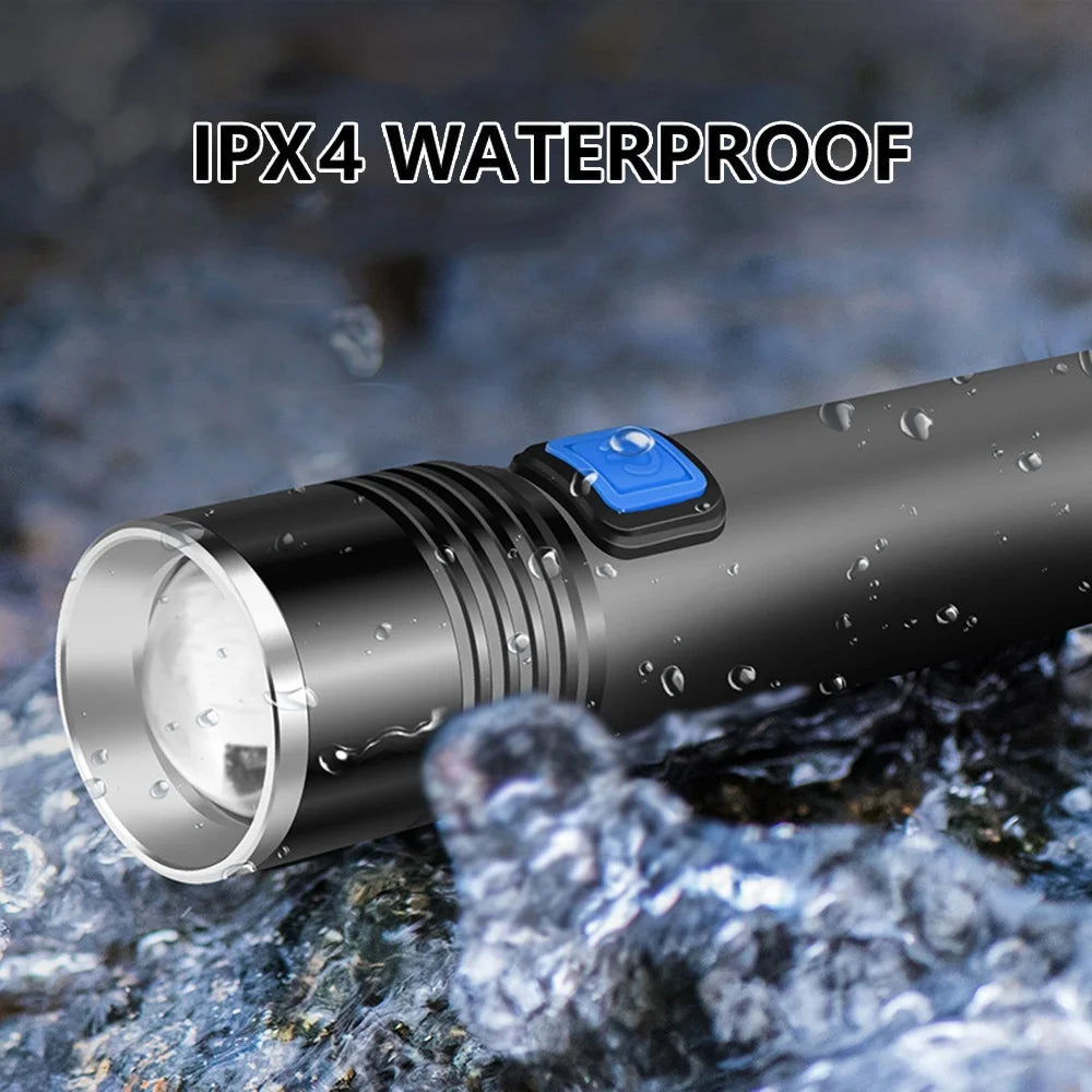 Mini Keychain Lamp Keychain Pocket Torch USB Rechargeable LED Light Flashlight Lamp Waterproof Keychain Light 1PC