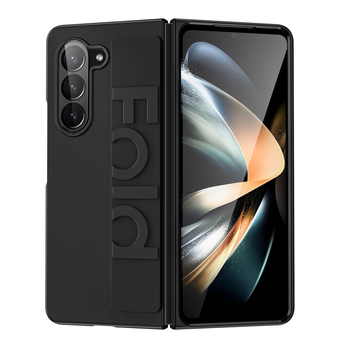 Luxury Ultra-thin Matte Silicone Wrist Strap Case For Samsung Galaxy Fold 5 4 3 5G Folding Shockproof Hard Back Cover