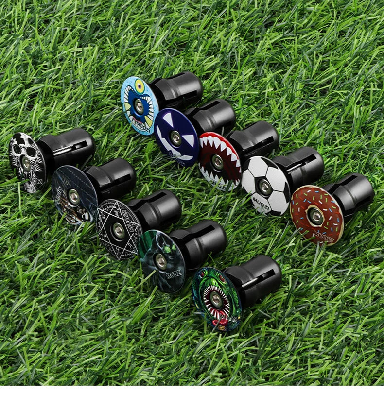 MUQZI Handlebar End Plugs MTB Road BMX Folding Bike Handle Bar End Cap Aluminum Alloy Handlebar Grip Cover Bicycle Accessories