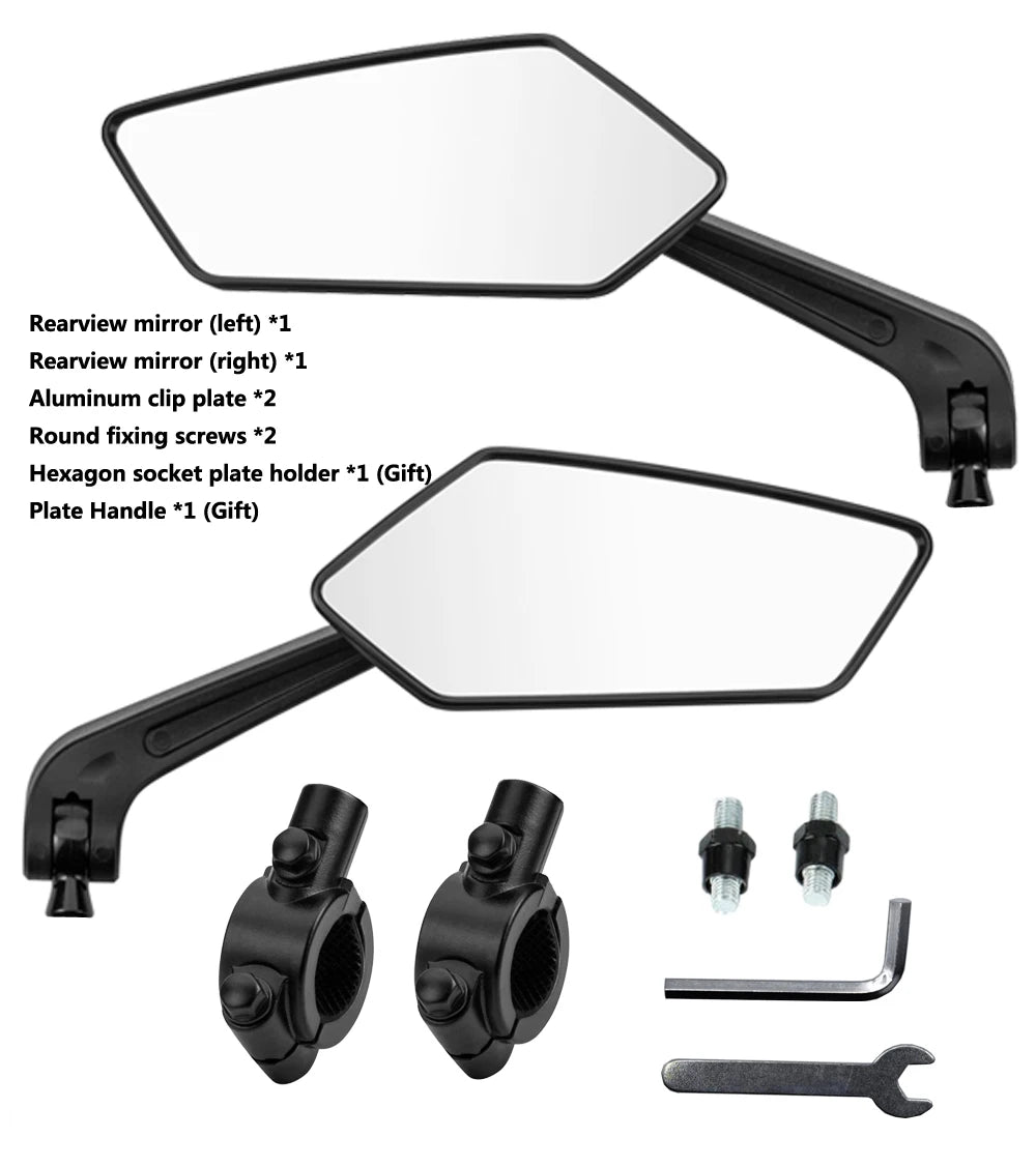 Bicycle Mirror Bike Rearview Mirror For Bicycle HD Adjustable Cycling Mirrors Left Right Angle Wide Bike Accessories
