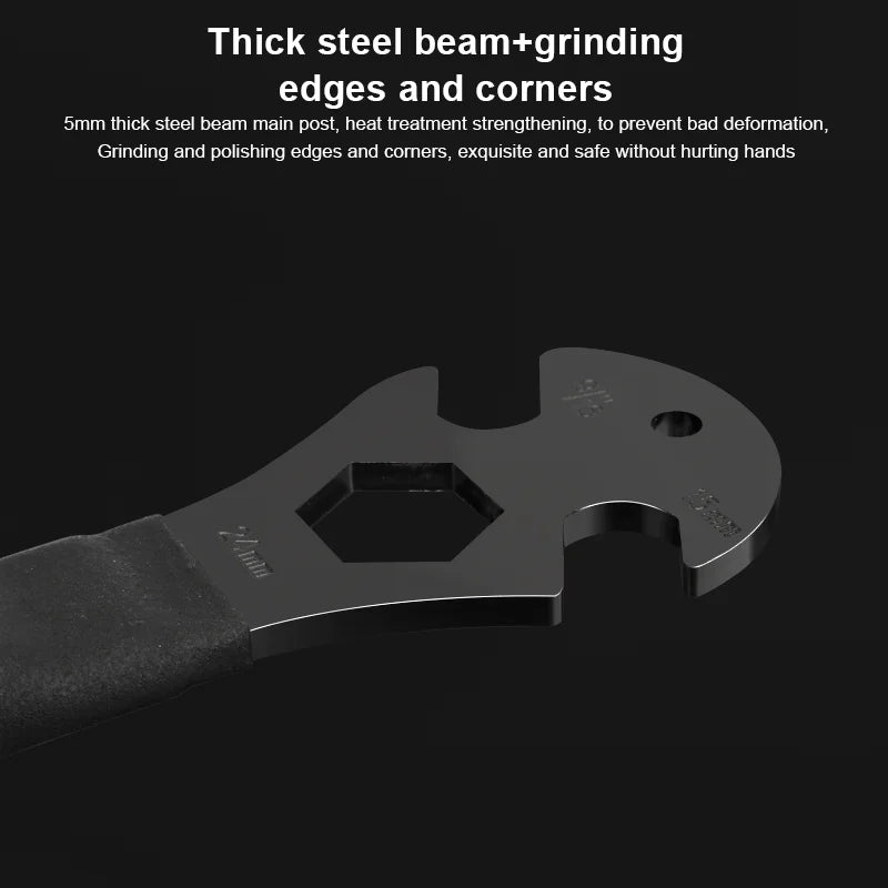 Bicycle Pedal Wrench Extra Long Handle MTB Road Mountain Bike Pedals Install Remover Removal Replace Repair Tool Spanner 15mm