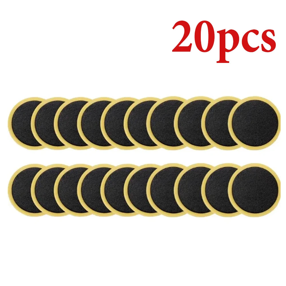 50/30/20/10PCS Bicycle Glue-free Tire Patches Tool Quick Repairing Tyre Protection Patch Adhesive Quick Drying Bike Accessories