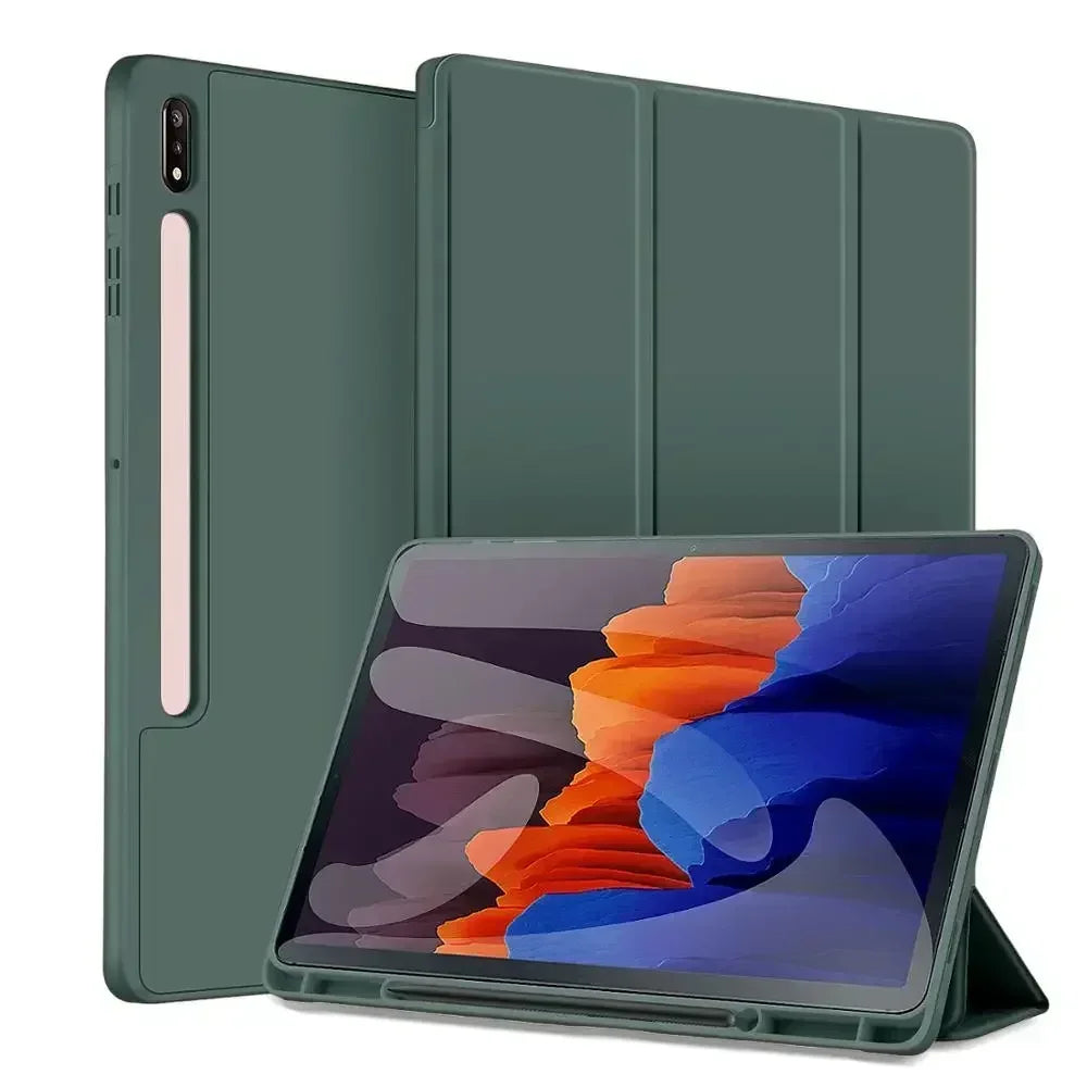 Case for Samsung Galaxy Tab S9 S8 S7 11 inch S10 Plus Fe 12.4" T730 T970 X810 Pencil Holder Cover Samsung Tab S6 Lite10.4 Case
