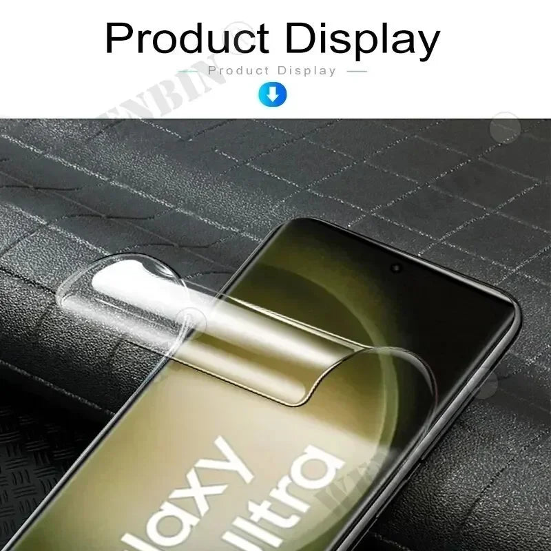 5 Pcs Full Cover Hydrogel Film For Samsung S25 S24 S23 Ultra Plus S24 FE Galaxy A56 A55 A35 A36 A16 A15 Screen Protector