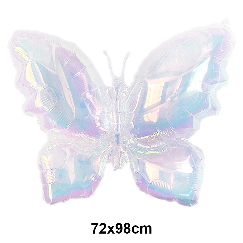 Large Butterfly Aluminum Foil Balloons Butterfly Helium Air Globos Birthday Party Decorations Baby Shower Kids Toy Photo Props
