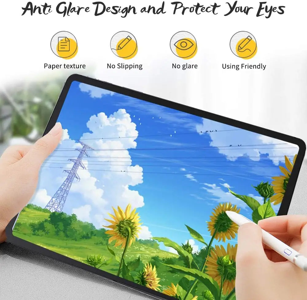 2pcs Matte Paper Screen Protector For Microsoft Surface Pro 4 5 6 7 8 9 X 10 11 Anti-Reflective Writing Drawing Like On Paper
