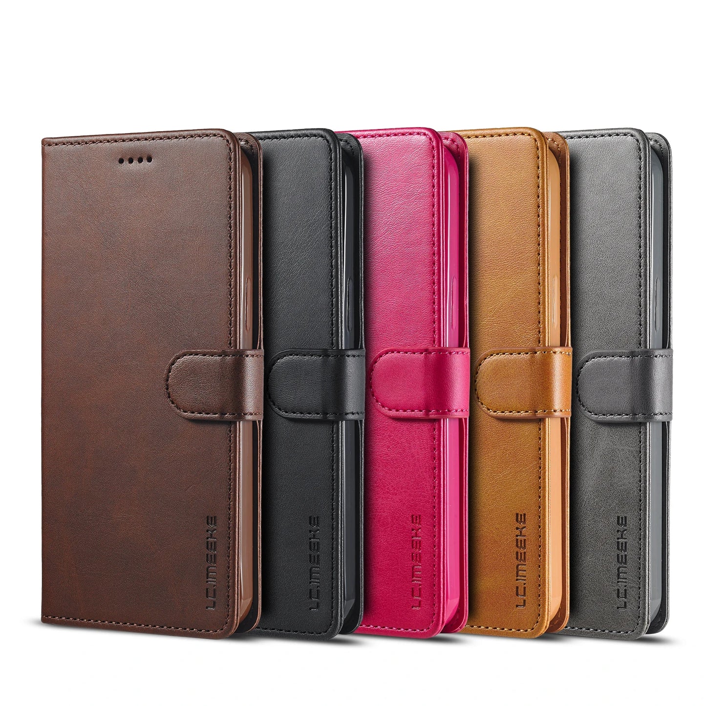 Business Leather Case for Samsung Galaxy S25 Edge Ultra S24 FE S23 Plus 5G Flip Wallet Card Holder Phone Cover