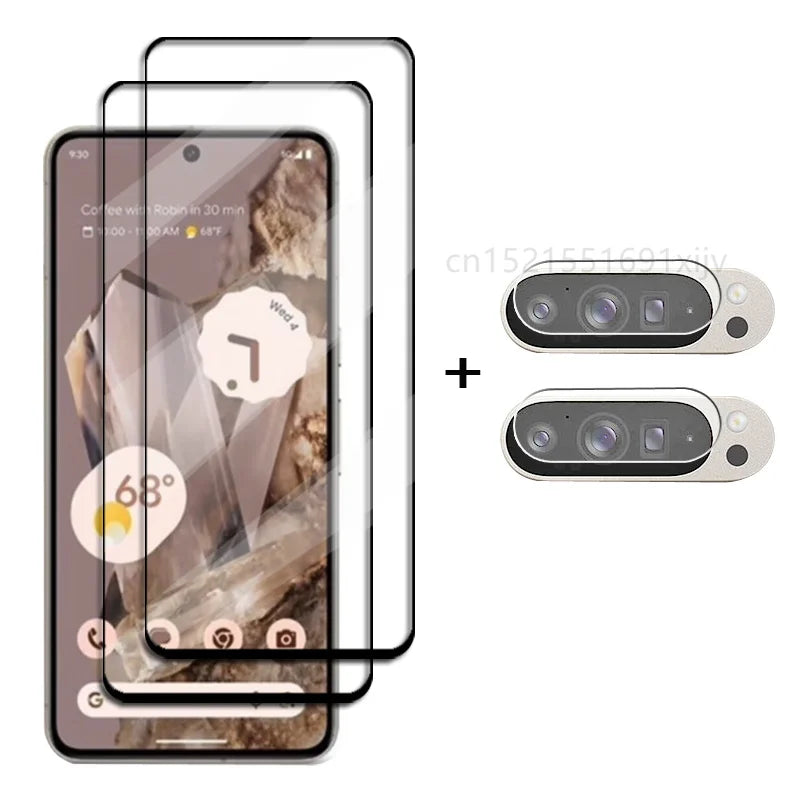 Full Cover Glass For Google Pixel 9 Pro Tempered Glass For Google Pixel 9 Pro XL Screen Protector HD Phone Lens Film Pixel 9 Pro