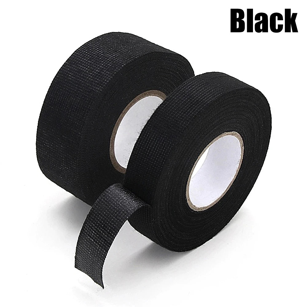 Electrical Tape Heat-resistant Harness Bundle Insulation Auto Wiring FabricCloth Wrap Waterproof Cable Organizer Adhesive Tapes