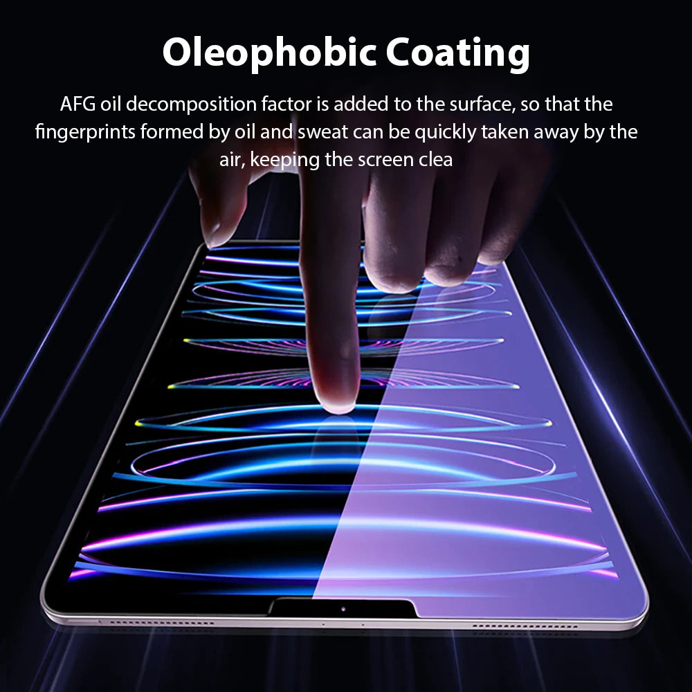 Tempered Glass For Ipad Pro 11 12.9 13 2024 10th 9th Gen Screen Protector For Ipad Air 5 4 Mini 6 10.9 10.2 Film Anti Blue Light