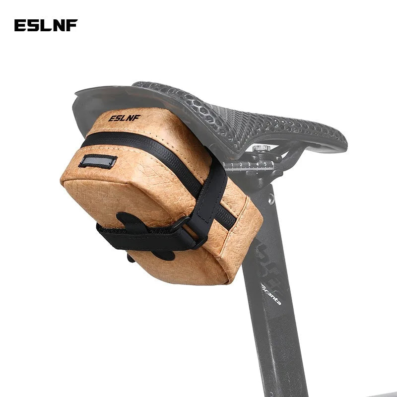 ESLNF Bicycle Bag Tail Rear Cycling Rear Seat DuPont paper Waterproof Saddle Bag MTB Road Bicycle Storage Bag Bike Accessories