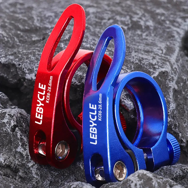 Lebycle Road Bike Aluminum Ultralight Quick Release Bicycle Seat Post Clamp BIKE SEAT PILLAR QUICK RELEASE