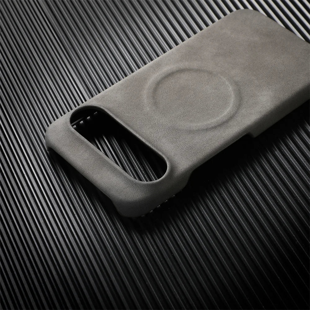 Luxury Sheepskin Leather Magnetic Phone Case For Google Pixel 9 8 7 Pro XL 8A 7A Shockproof Business Matte Hard Solid Back Cover