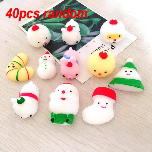 5-50 PCS Kawaii Squishies Mochi Anima Squishy Toys For Kids Antistress Ball Squeeze Party Favors Stress Relief Toys For Birthday