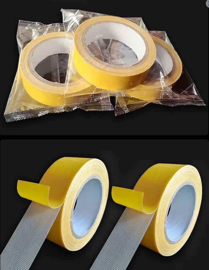 Super Thin Strong Fixation Double Sided Adhesive Tape Heavy Duty Translucent Mesh Waterproof Traceless Powerful Grid Carpet Tape