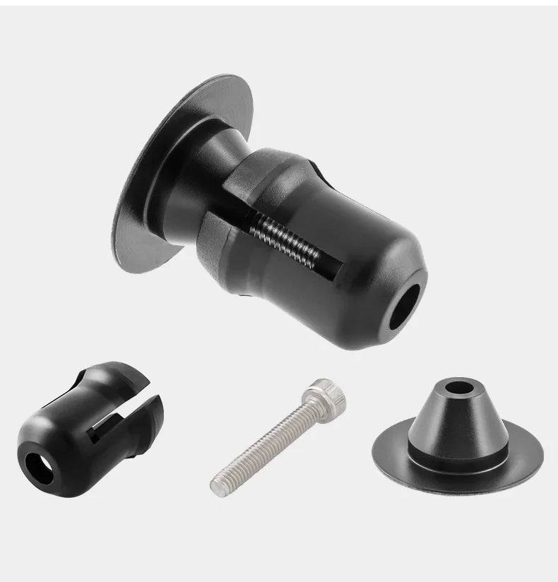 MUQZI Handlebar End Plugs MTB Road BMX Folding Bike Handle Bar End Cap Aluminum Alloy Handlebar Grip Cover Bicycle Accessories
