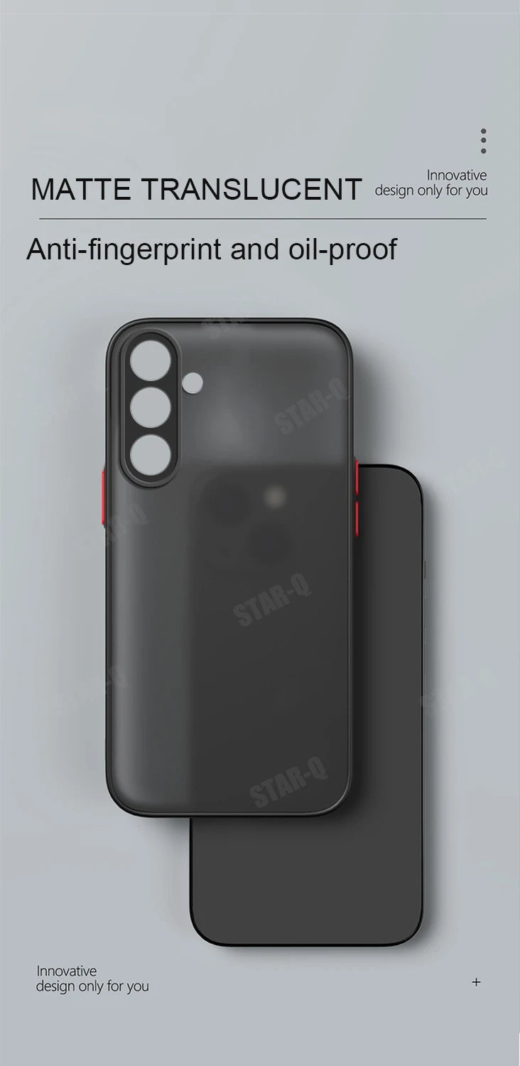 A 55 35 25 15 24 Matte Hard Case For Samsung Galaxy A55 A35 A25 A15 A24 A14 A54 A34 A05s 4g 5g Silicone Frosted Back Cover 34 54