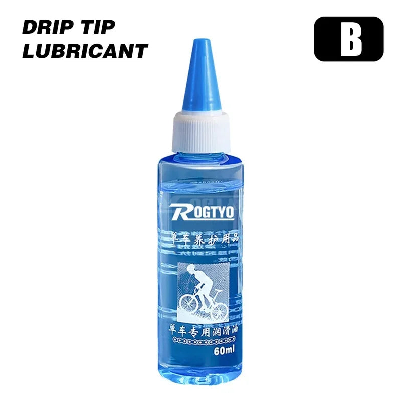 60ML Bicycle Special Lubricant Long Lasting Chain Dry Lube Chain Oil Bike Chain Oil Waxy Maintenance Oil Squirt MTB Road Bike