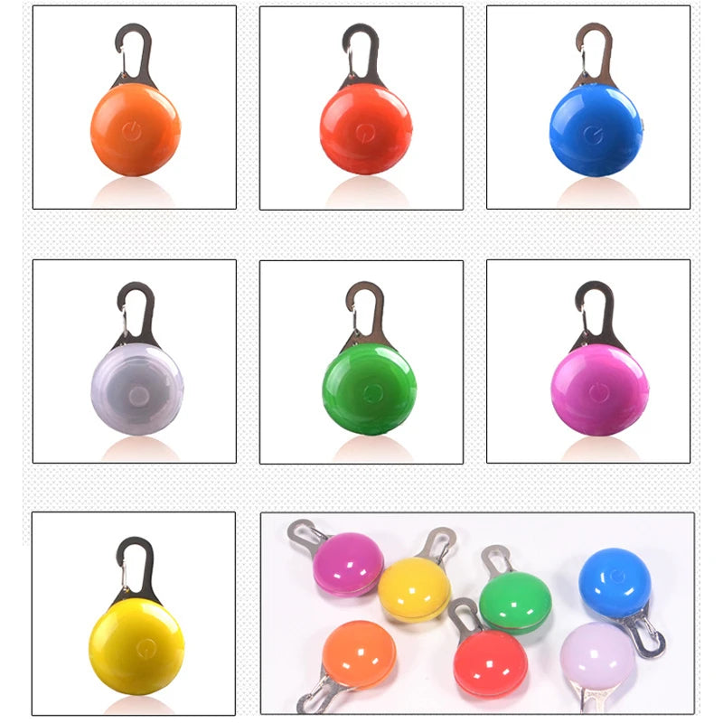 Led Luminous Dog Cat Collar Glowing Pendant Pet Leads Glow Accessories Bright Necklace Luminous Collar Night Safety Decoration