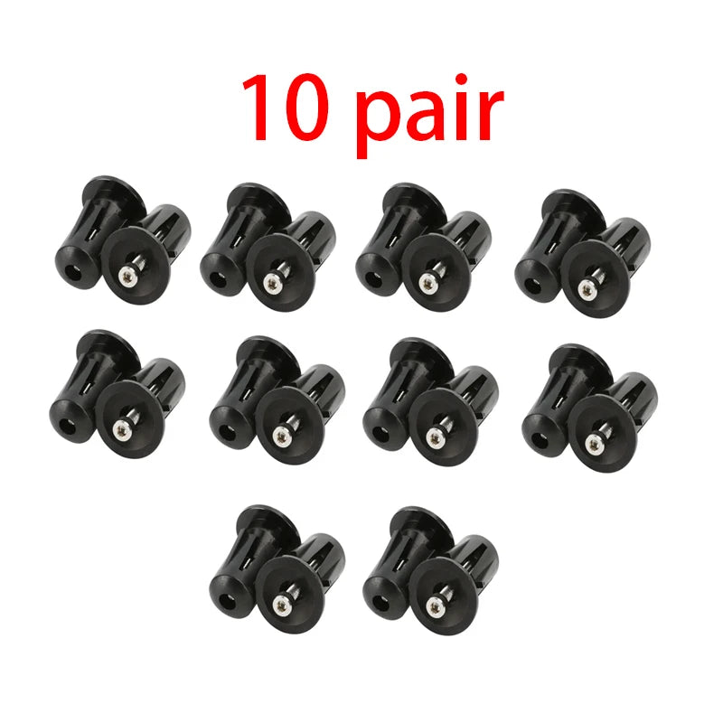 Bike Handlebar End Plugs Aluminum Alloy Mountain Road Bicycle Handlebar End Cap Multi-color Cycling Handlebar Accessories