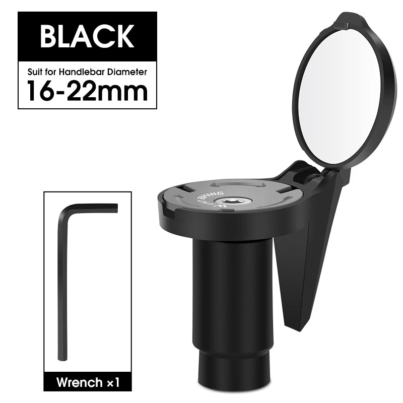 WEST BIKING Universal Cycling Handlebar Rear View Mirrors Adjustable Rotate 16-22mm Bicycle Mirror Rearview For MTB Road Bike