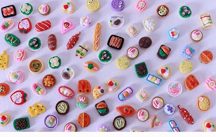 10-20PCS kids Miniature Dollhouse Food Supermarket Mini Snack Simulation Doll Kitchen Accessories Toys