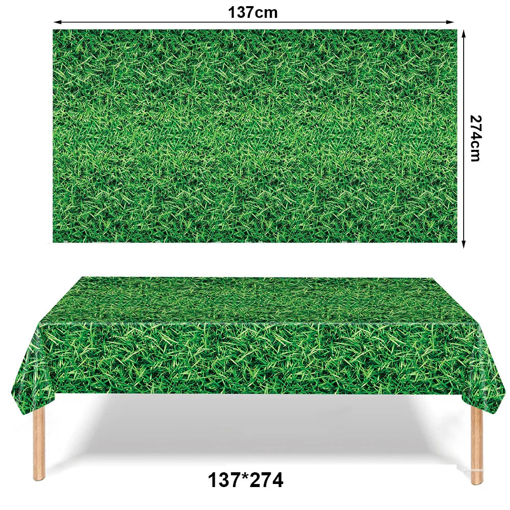 Soccer Theme Tablecloths Football Birthday Party Decorations Soccer Rectangular Plastic Table Cover Perfect for Game Day Parties