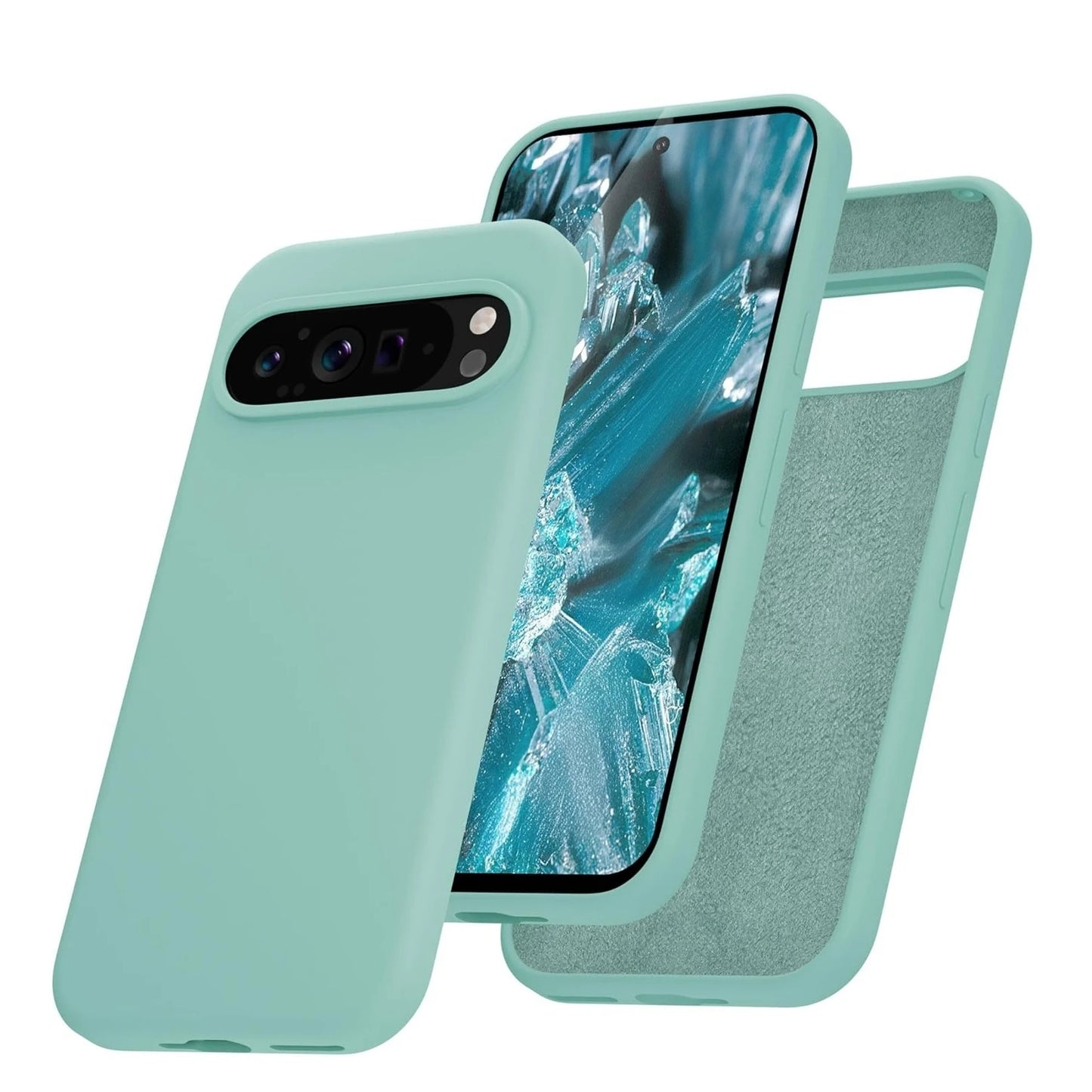Fashion Liquid Silicone Case for Google Pixel 9 Pro XL 8A 7A 6A 5A Soft Skin Feeling TPU Cover for Google 6 7 8 9 Pro 8Pro 7Pro