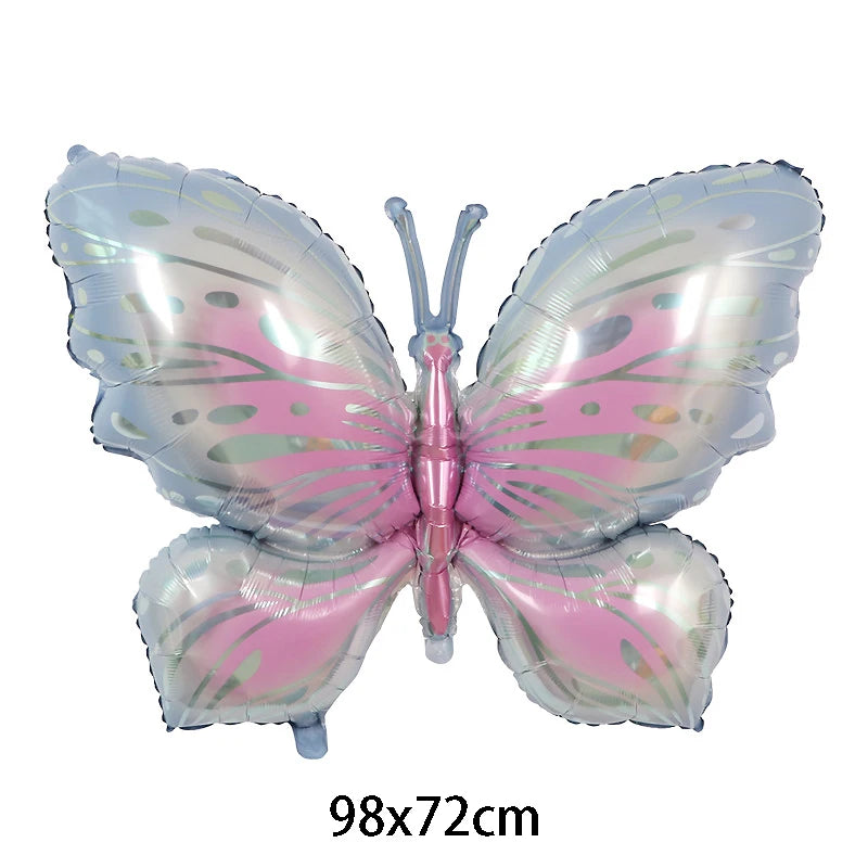 Large Butterfly Aluminum Foil Balloons Butterfly Helium Air Globos Birthday Party Decorations Baby Shower Kids Toy Photo Props