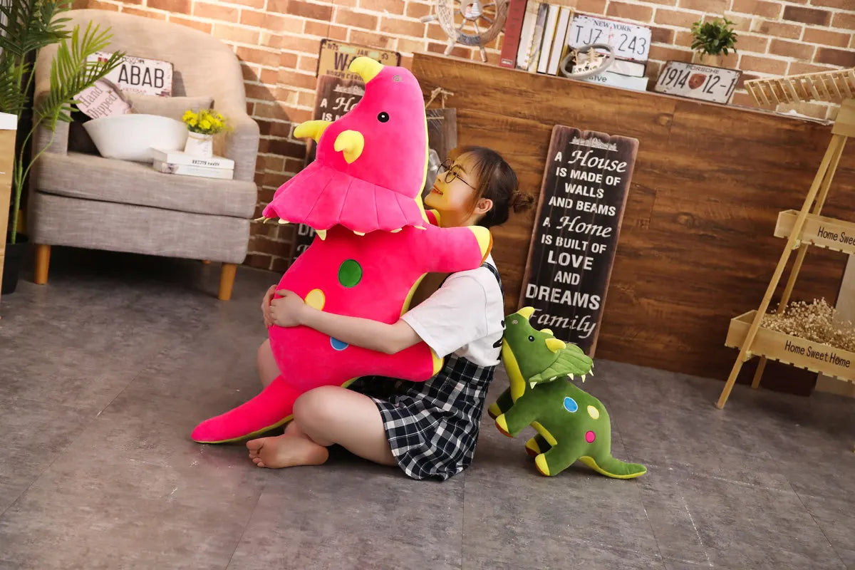 Creative Big Plush Soft Triceratops Stegosaurus Plush Toy Dinosaur Doll Stuffed Toy Kids Dinosaurs Toy Birthday Gifts