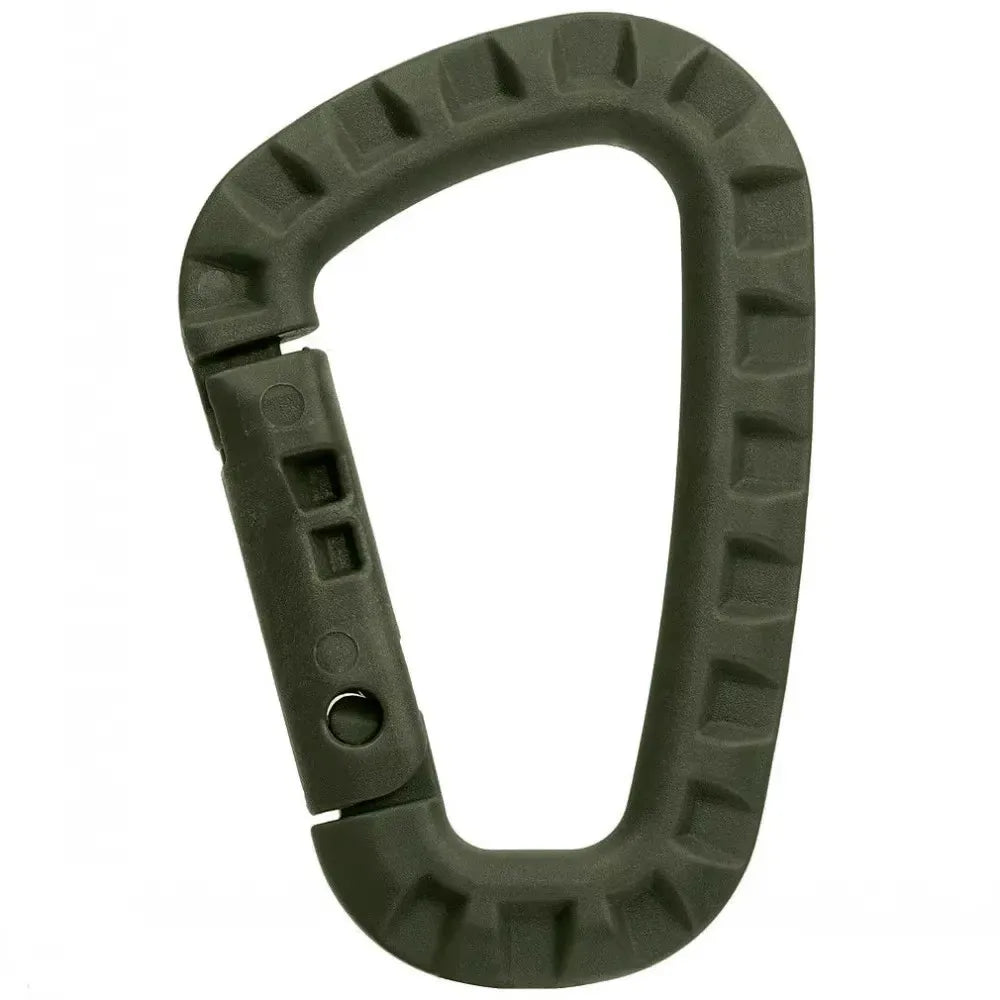 5pcs 8.5cm Tactical Backpack Buckle Fast Tactical Carabiner Plastic Hook D Shape Mosqueton EDC Gear For Outdoor Camping