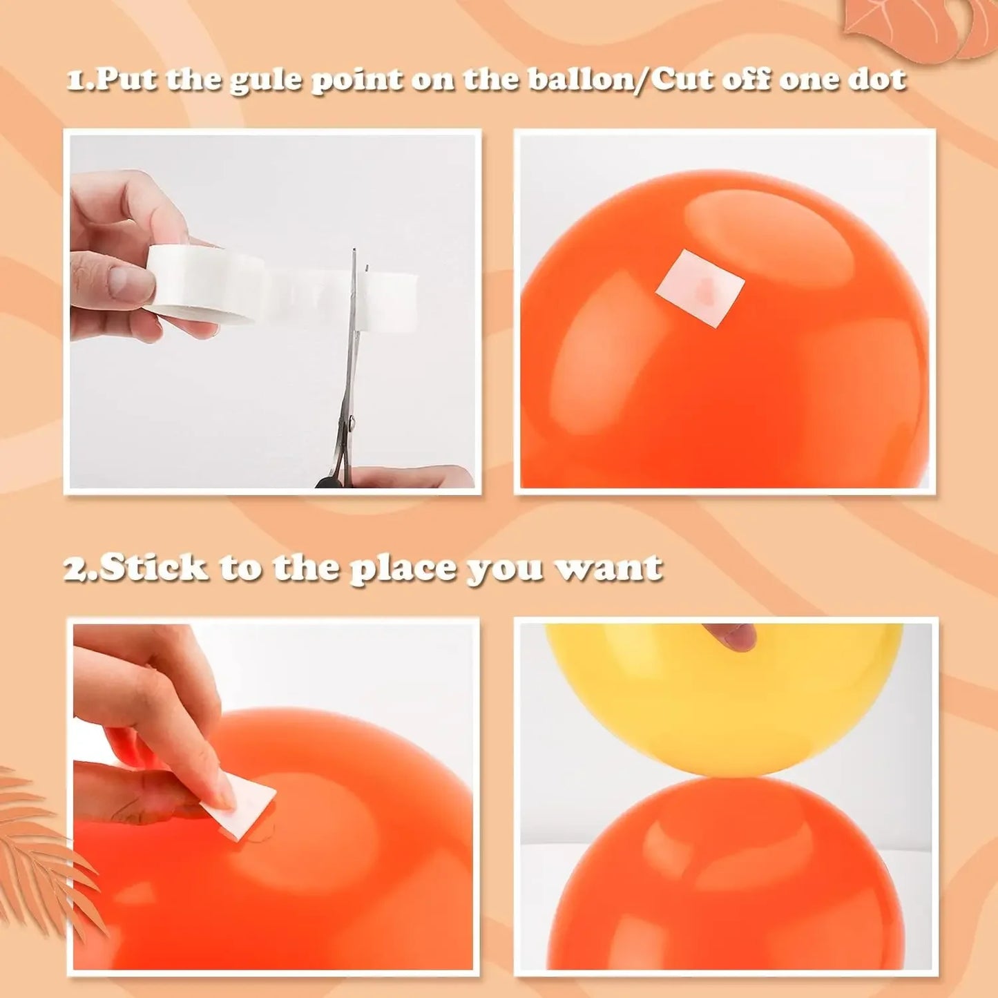 Double Sided Clear Sticky Point Tape Balloon Glue Dot Adhesive Birthday Wedding Party Balloons Glue Sticker Photoes Stand Arch