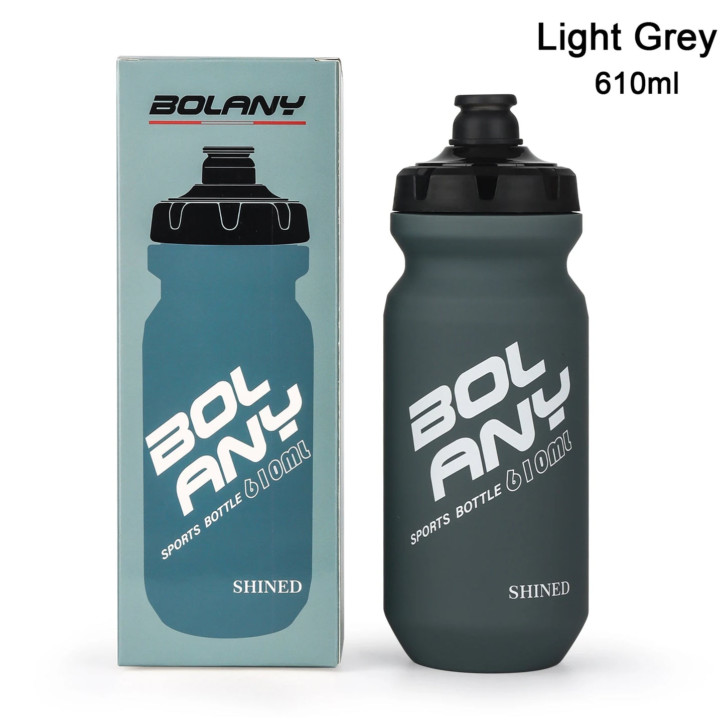 BOLANY 610ML PP Bicycle Water Bottle Squeeze Out Water Leak-Proof Cycling Outdoor Sports Water Bottle Fitness Plastic Water Cup