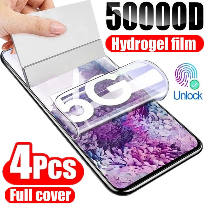 4Pcs Hydrogel Film for Samsung S25 S24 S20 S22 S21 Ultra S10 S9 S8 Plus FE Screen Protector for Samsung Note 20 10 9 8 Plus S23U