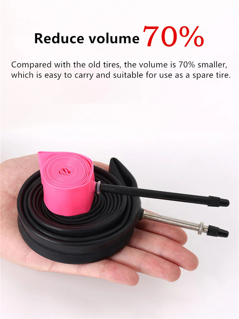 NPY 1Pcs Ultralight 28g Bike TPU Inner Tube 700X18 25 28 32 Road Bicycle TPU Material Tire 65mm Length French Valve
