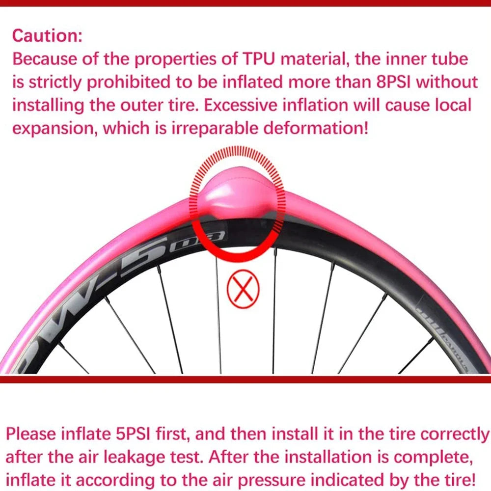 RideNow TPU Bike Inner Tube 700C X18 23 25 28 32 35 37 40C MTB Gravel Ultralight Bicycle Tire 26 /27.5 /29 Inch with Patch Kit