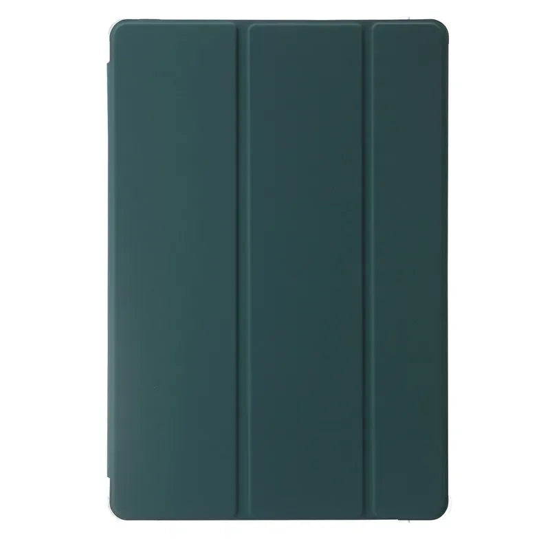 For Samsung Tab S7 FE S8 S10 S9 Plus Case with Pencil Holder Trifold Acrylic Clear Back Hard Cover For Galaxy Tab S9 FE S8 Case